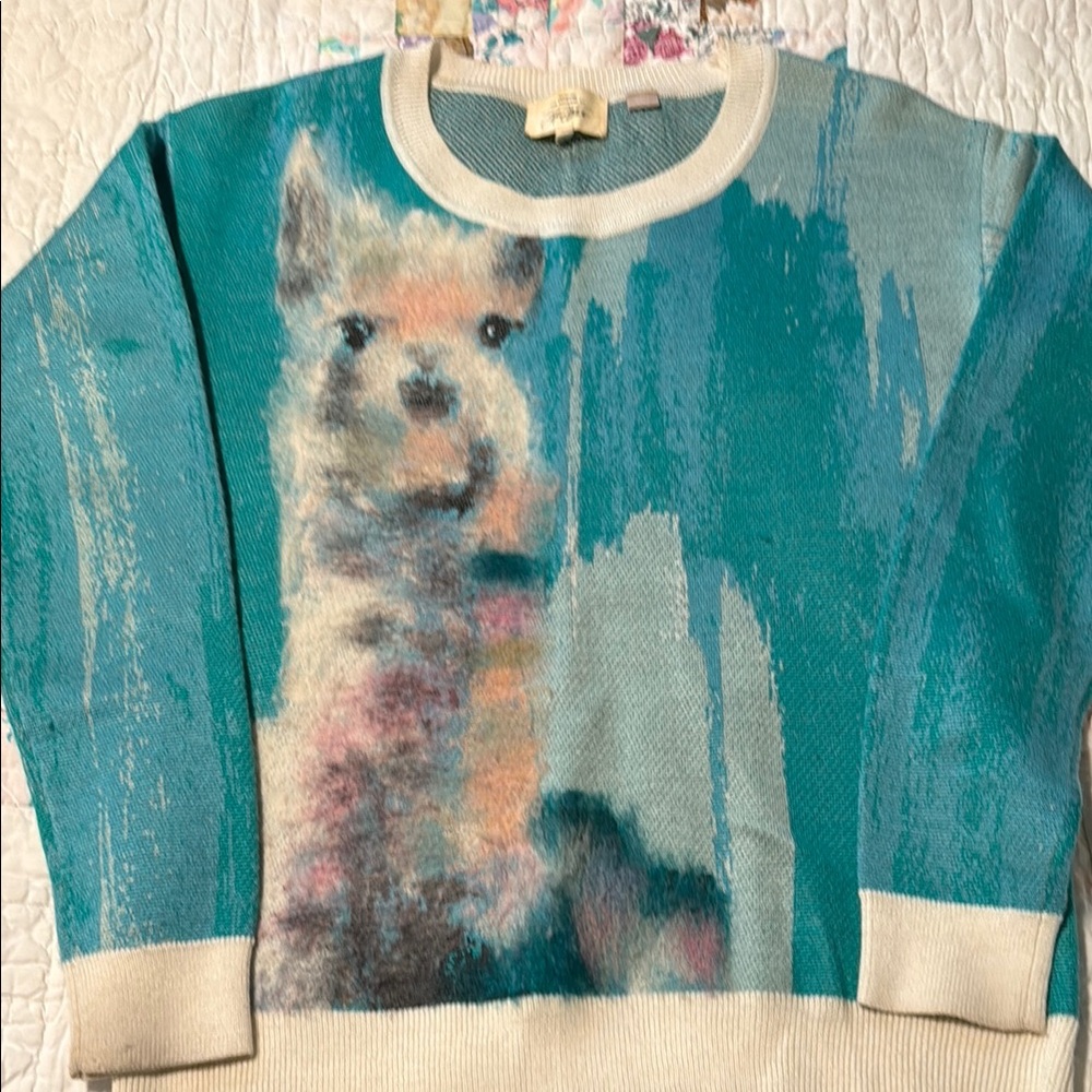 Anthropologie Limited Edition Farm Animal Llama Sweater Medium